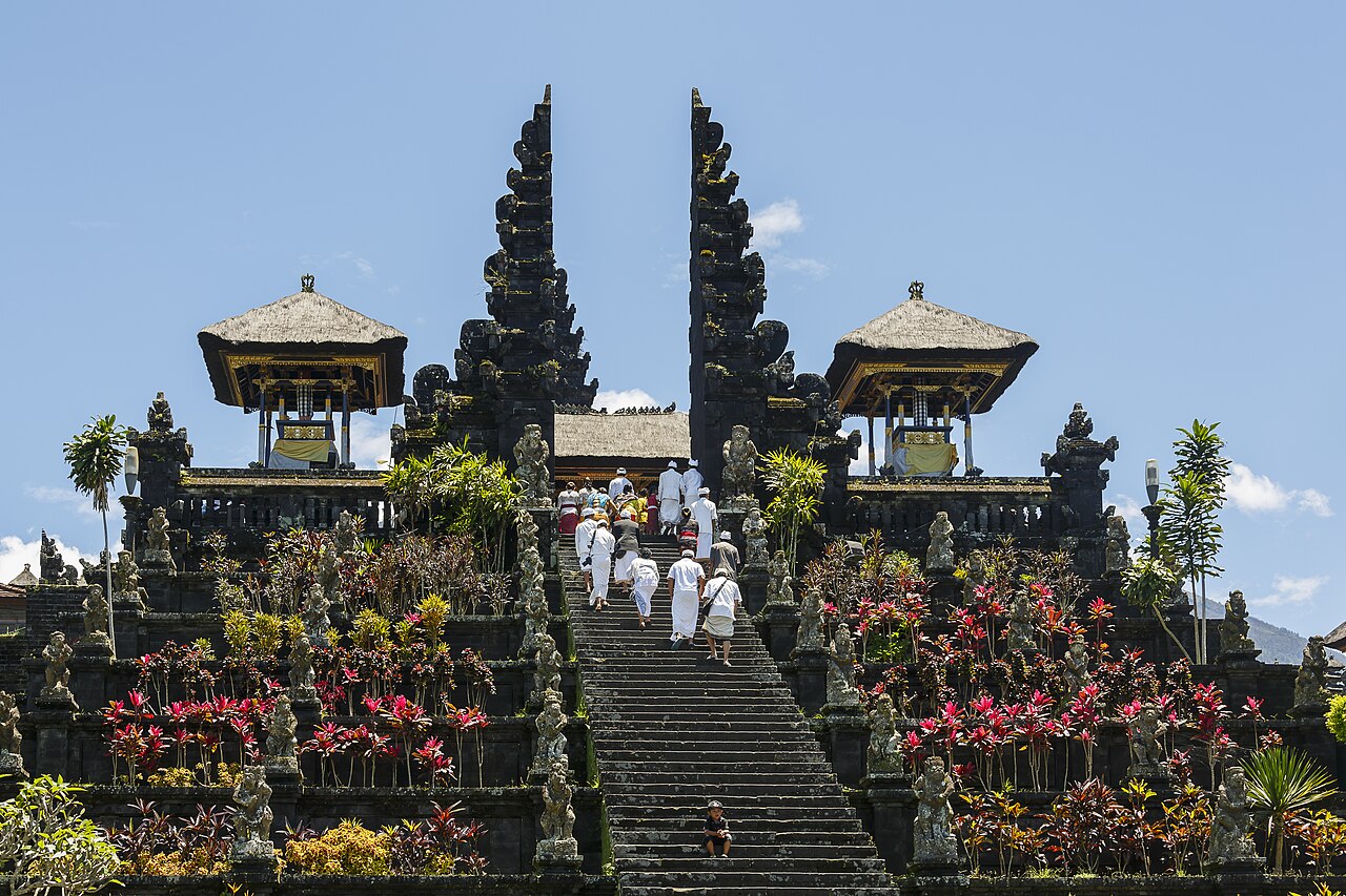 The grand staircase of Besakih, the Mother Temple